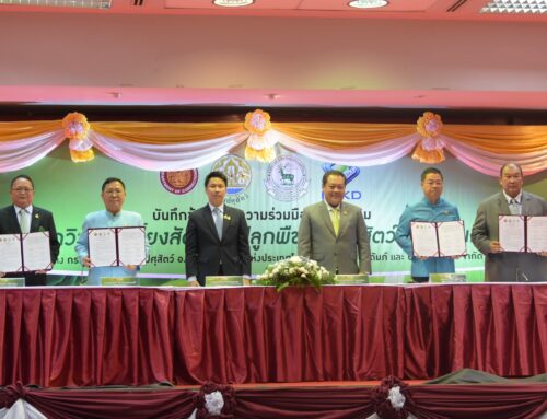 The Signing Ceremony of MOU between DOC, DLD, ZPOT, and CGKD Company Limited to Promote the Cultivation of Napier Grass as a Form of Prisoner Vocational Training